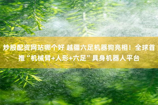 炒股配资网站哪个好 越疆六足机器狗亮相！全球首推“机械臂+人形+六足”具身机器人平台