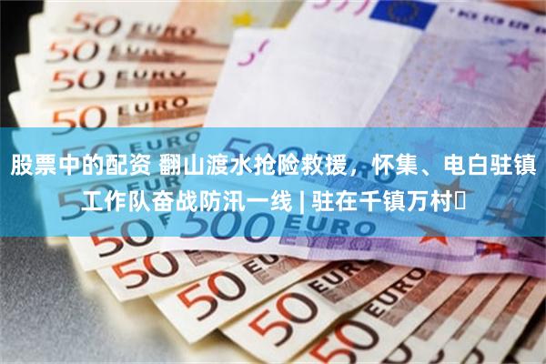 股票中的配资 翻山渡水抢险救援，怀集、电白驻镇工作队奋战防汛一线 | 驻在千镇万村⑬