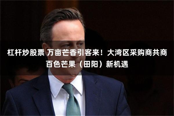 杠杆炒股票 万亩芒香引客来！大湾区采购商共商百色芒果（田阳）新机遇