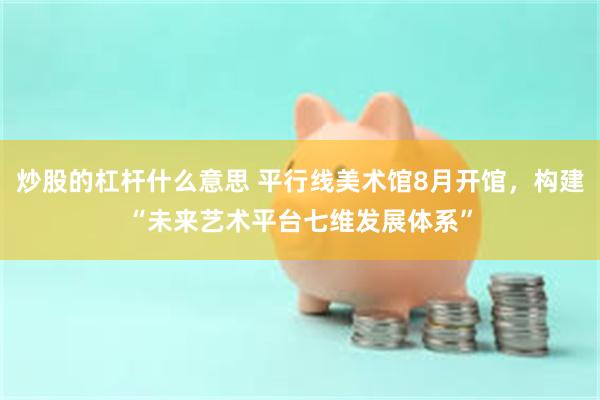 炒股的杠杆什么意思 平行线美术馆8月开馆,构建“未来艺术平台七维发展体系”