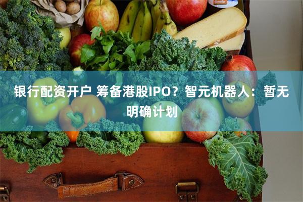 银行配资开户 筹备港股IPO?智元机器人:暂无明确计划