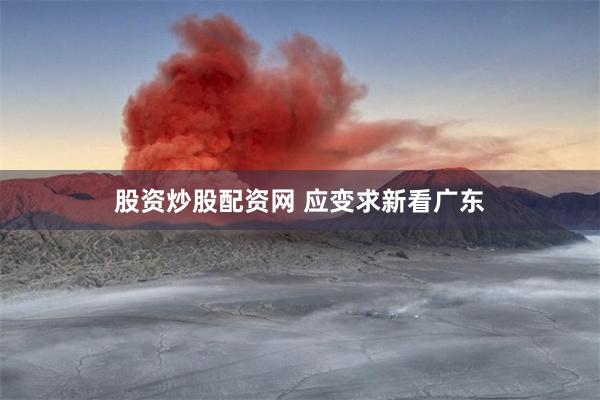 股资炒股配资网 应变求新看广东