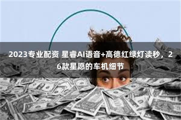 2023专业配资 星睿AI语音+高德红绿灯读秒，26款星愿的车机细节