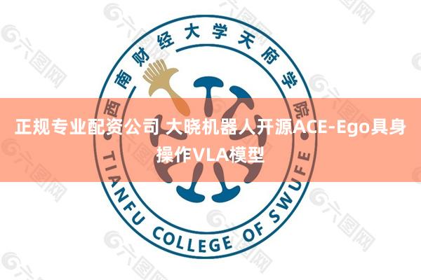 正规专业配资公司 大晓机器人开源ACE-Ego具身操作VLA模型