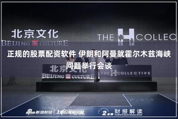 正规的股票配资软件 伊朗和阿曼就霍尔木兹海峡问题举行会谈