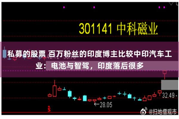 私募的股票 百万粉丝的印度博主比较中印汽车工业：电池与智驾，印度落后很多